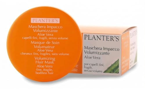Planter’s – Maschera Capelli Volumizzante all'Aloe Vera. Trattamento per Capelli Fini, Fragili e Senza Volume. Migliora la Struttura del Capello, Favorisce Morbidezza, Energia e Luminosità. (200 ml)