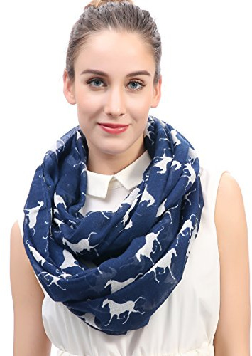 Lina & Lily Pferd Horse Damen Loop Schal Schlauchschal