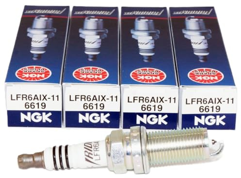 NGK 6619 Iridium Spark Plugs LFR6AIX-11 (4 Pack)