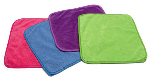 YSN Home Collection YSN101 - Hochwertige Mikrofaser Waschlappen in Premium Qualität - 80% Polyester, 20% Polyamid- 30x30cm - 4er Paket