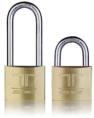 Tesa Assa Abloy CL2530LT Candado De Latón Latonado 25 x 30 mm En Caja Llaves Desiguales