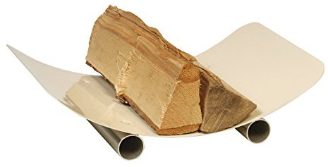 Holzkorb elfenbeinfärbig, Füße Edelstahl