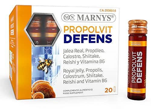 MARNYS Propolvit Defens Defensas con Jalea Real, Propóleo, Calostro y Vitaminas 20 Viales