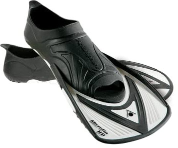 Aqua Sphere Microfin HP Swim Training Fin, Unisex, Microfin HP, Black/White