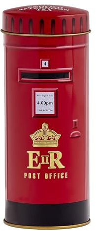 Red British Post Box Tea Tin - 14 English Afternoon Tea Bags - London Souvenir Caddy
