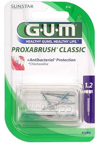 GUM Proxabrush Classic 8 Stück Kerze 1,2mm ISO 3, 3er Vorteilspack (3x 8 Stück)