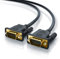 CSL - 2m HQ Full HD VGA Kabel - D-Sub-Stecker - S-VGA zu S-VGA Videokabel - 1080p Full HD - Knickschutz - vergoldete Kontakte - 3-Fach geschirmt - schwarz