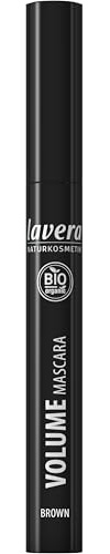 Lavera Volume Mascara Wimperntusche - Farbe brown braun, Augen Kosmetik 1er Pack (1 x 9 ml)