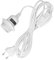 kwmobile portalámpara E27 de 3,5 m - cable de red con interruptor y casquillo - adaptador de lámpara con enchufe - base para bombilla en blanco