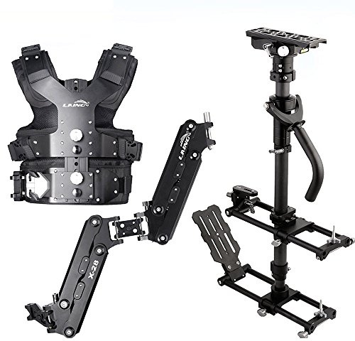 Andoer® LAING M30PⅡ Pro Broadcast Qualità in Lega di Alluminio Steadicam Stabilizzatore per Videocamera Capacità di Carico 4,5 kg-15 kg