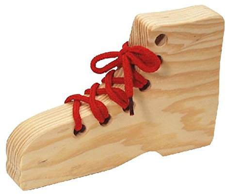 Bartl 105447 trådsko av trä för att knyta sko, lära sig