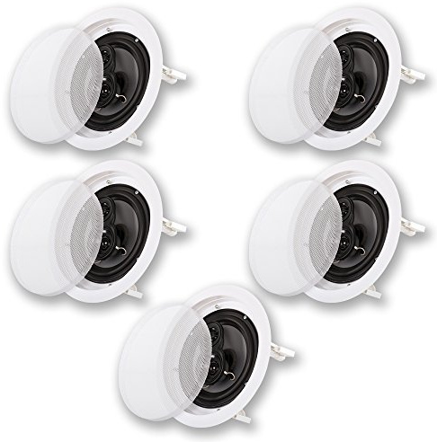 Acoustique Audio Cs-ic63 en Plafond 16,5 cm Home Cinéma 5 Ensemble de Haut-parleurs 3 Voies 1500 Watt Cs-ic63–5S