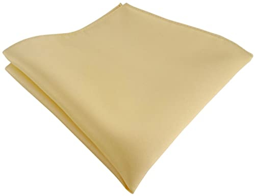 TigerTie - Satin Einstecktuch in einfarbig Uni - Tuch Polyester - Größe 26 x 26 cm