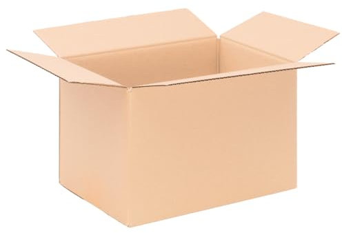 verpacking Faltkartons 190 x 150 x 140 mm Braun (Außenmaß 195 x 155 x 150 mm) variable Höhe bei 60 mm KK 20 1-wellig Versandkarton für kleine Waren DHL Päckchen M DPD XS GLS XS Karton (25 Stück)