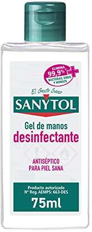 Sanytol Hydroalcoholic Gel Antiseptic For Healthy Skin - 75 ml.