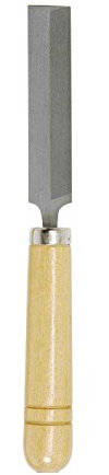 S & K - Lima per affilare i denti con manico in legno, 75 mm