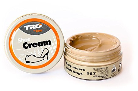 TRG The One Shoe Cream, Creme für Leder und Kunstleder, Beige (167 Dark Beige), 50 ml