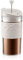 BODUM Travel French Press Coffee Maker Set with Extra Lid, Vacuum, White, 0.35 L/12 oz
