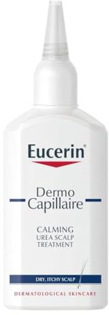 Eucerin DermoCapillaire Calming Urea Scalp Treatment 100ml, Intensive After Shower Leave-In Hair Serum, Psoriasis Scalp Treatment for Itchy, Flaky, Dry Scalp, Hydrating and Soothing Scalp Serum