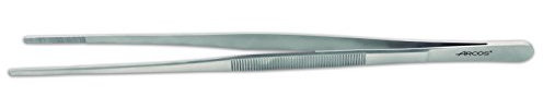 ARCOS Pinzetten aus Edelstahl 300 mm - Professionelles Küchenutensil für die Präsentation von Gerichten - Silber, Gadget Chef
