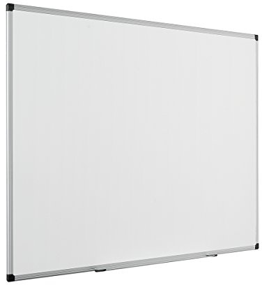 Bi-Office Magnetisches Whiteboard Maya - 120 x 90 cm - Emaillierte Premiumoberfläche, Trocken Abwischbar, Mit Alurahmen Und Stifteablage, Magnettafel, Memoboard