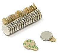 N35 Neodimio Easypeel Adesivo Magnete Per Arti, Artigianato, Produzione Di Modelli, Fai -Da -Te, Hobby E Imballaggi - 6mm Dia x 1mm - 0,33kg Di Tiro - Pacchetto Di 20