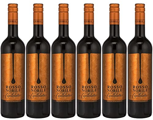 Rosso Nobile Al Cioccolata - Edler Rotwein mit feinen Schokoladenaromen (6 x 0,75L)