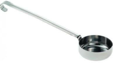 Gi.Metal Plat à fond plat pour sauce pizza, acier inoxydable. Gi.Metal
