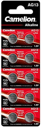 Batterie Knopfzelle 10 Stück LR44 Camelion Plus