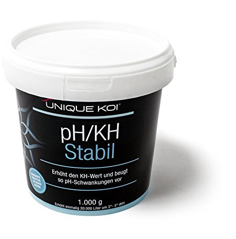 Unique Koi pH KH Stabil 1000 g für 20000 l Teichwasser Wassertest