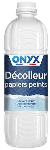 Onyx - Decollatore di carta da parati - Per rimuovere facilmente tutti i tipi di carta da parati - Sciogliere le colle - Basso odore - Fabbricazione francese - 1L