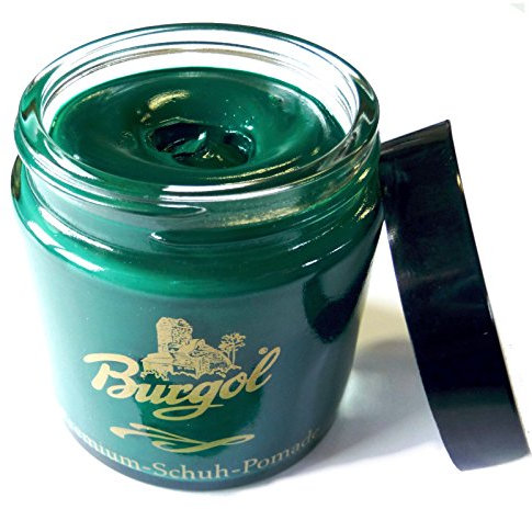Burgol Pomade + McLacesTiegelbürste (grün)