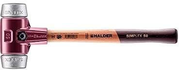 Halder 3009050 Simplex Soft-Face Metal Mallet, Multi-Colour, 50 mm