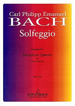 Edition Darok Solfeggio - arrangiert für Saxophon - Quartett - (SATB) [Noten/Sheetmusic] Komponist: BACH Carl Philipp Emanuel