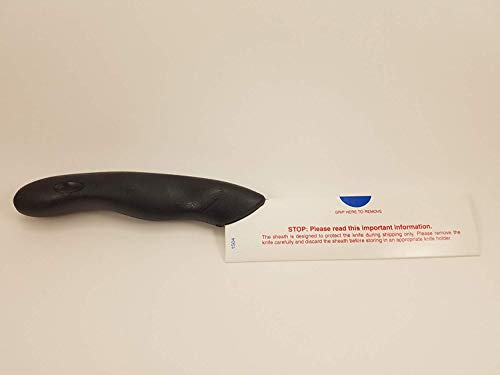 CUTCO Model 1504 soft handle Cheese Knife - 5.5 stainless blade & 5 black handle.