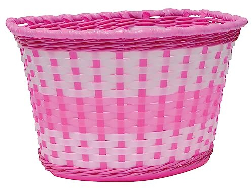 Oxford Mädchen Woven Fahrradkorb, gewebt, Rosa, Rose, Nicht zutreffend