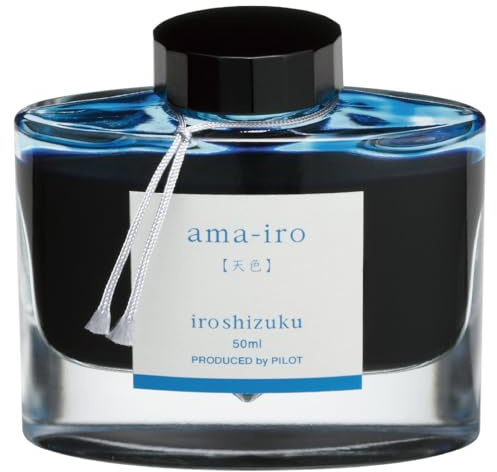 Pilot Iroshizuku Fountain Pen Ink - 50 ml Bottle - Ama-iro Sky Color (Sky Blue) (japan import)