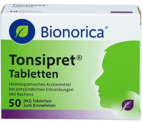 Tonsipret® Tabletten – Pflanzliche Hilfe bei Halsschmerzen und Rachenentzündung, 50 Stück