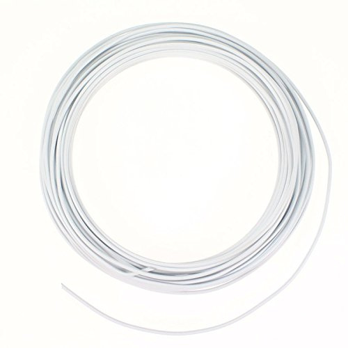 Aluminiumdraht Aludraht Alu Draht Basteldraht Dekodraht 2mm x 12m 100g, Farbe:weiß