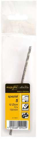 Augusta-Heckenrose Laubsäge-Ersatzblätter 130mm, 12 Stk. I Laubsägeblätter mittlere Stärke, spiralgedreht, für Holz, Kunststoff & Stuck I Ersatzblätter für Laubsägebogen