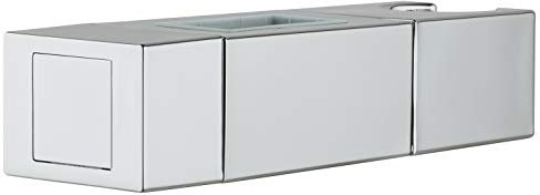 GROHE Gleitelement (Gleiter mit schwenkbarem Halter zur Höhenverstellung der Handbrause, langlebige Oberfläche), Chrom, 48180001