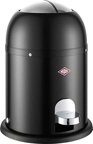 WESCO Mini Master Abfalleimer 6 L, Schwarz Matt