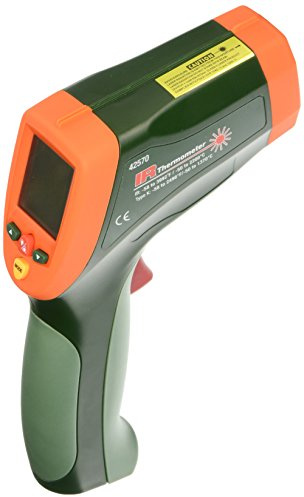 Extech 42570 Thermomètre Infrarouge Double Laser Vert/Orange, 2 200 Degrés Celsius