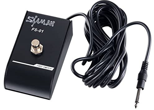 Shaman FS-01 Lead Fußschalter (Metall Footswitch, 5m Kabel, 1 Switch, Monoklinke) schwarz
