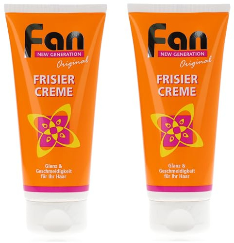 2er Pack Fan Frisiercreme in Tube (2 x 100 ml) Haarpflege, Haarcreme, Haargel