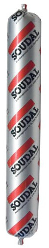 Soudal Soudaseal 215LM, Dichtungsmasse auf Basis von Hybrid - Polymer für Hochbaudehnungsfugen, Beutel 600ml (betongrau)