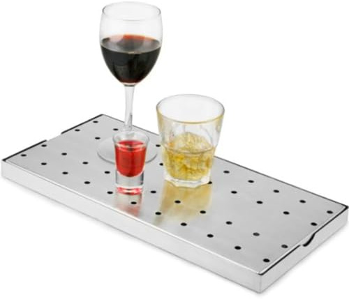 Stainless Steel Bar Drip Tray 20cm x 40cm | bar@drinkstuff Beer Drip Tray