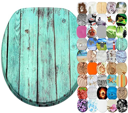 Sanilo WC Sitz ohne Absenkautomatik, viele schöne Toilettendeckel zur Auswahl, hochwertige und stabile Qualität aus Holz (Lumber)