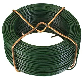 Connex FLOR78610 Fil de Fer avec Gaine Plastique Vert 1,4 mm x 50 m