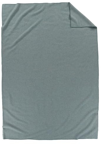 Pendleton Eco-Wise Easy Care 100% Wool Blanket, Responsibly Sourced, Heirloom Quality, Washable All Season Blanket, King 108 x 96, Shale Blue